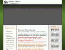 Tablet Screenshot of dickinsontownship.org